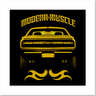 Modern Muscle - Yellow Posters and Art